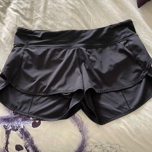 Lululemon Speed Short. Size 8. Black. Preowned
